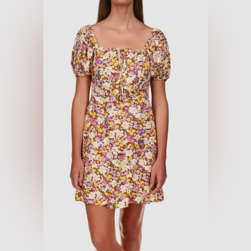 Sanctuary Floral Puff Sleeve Dress